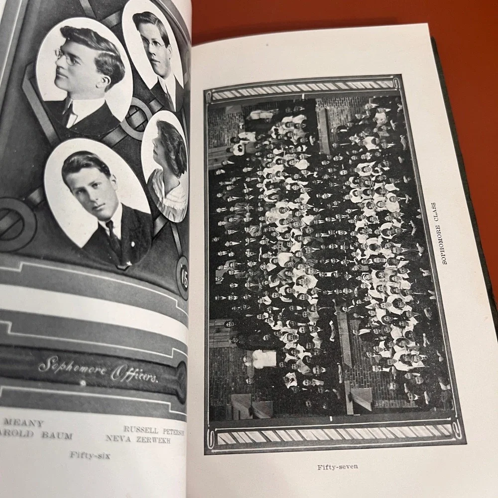 1913 Totem Yearbook Lincoln High School Vtg Antique Seattle Washington History